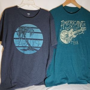 Lightly worn set of 2 Graphic T-shirts